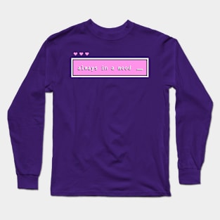 Always in a Mood Long Sleeve T-Shirt